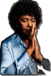 Fé — mãos em prece