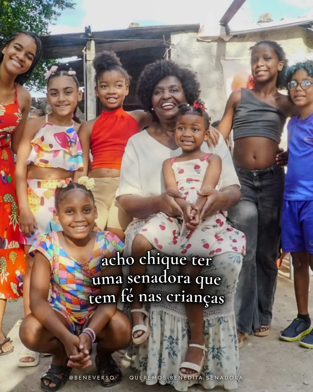 Card 3: …tem fé nas crianças