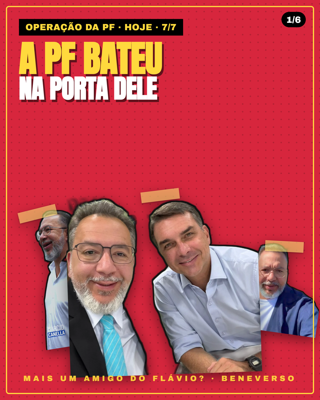 Card 1: A PF na porta dele