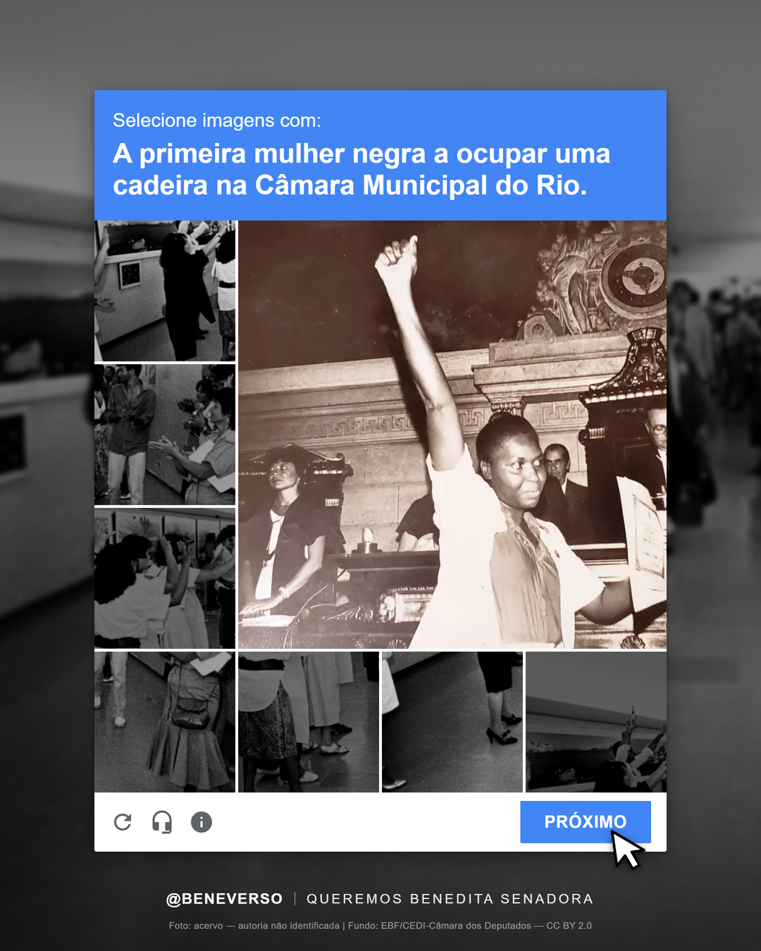 Card 2: Primeira vereadora negra do Rio