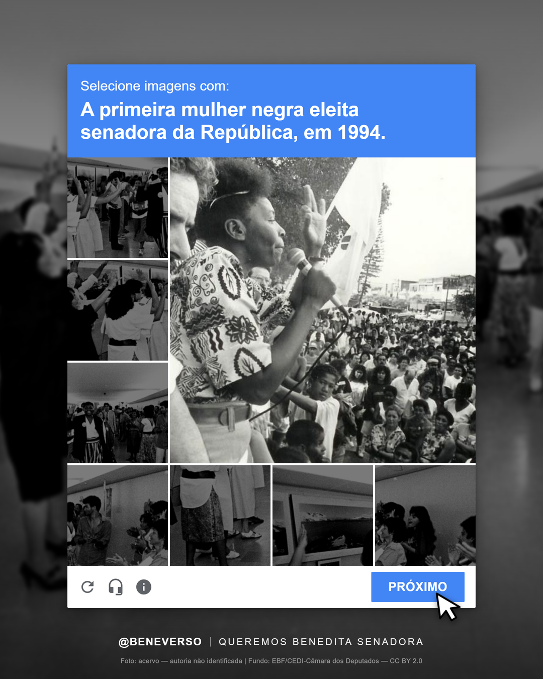 Card 3: Primeira senadora negra do país