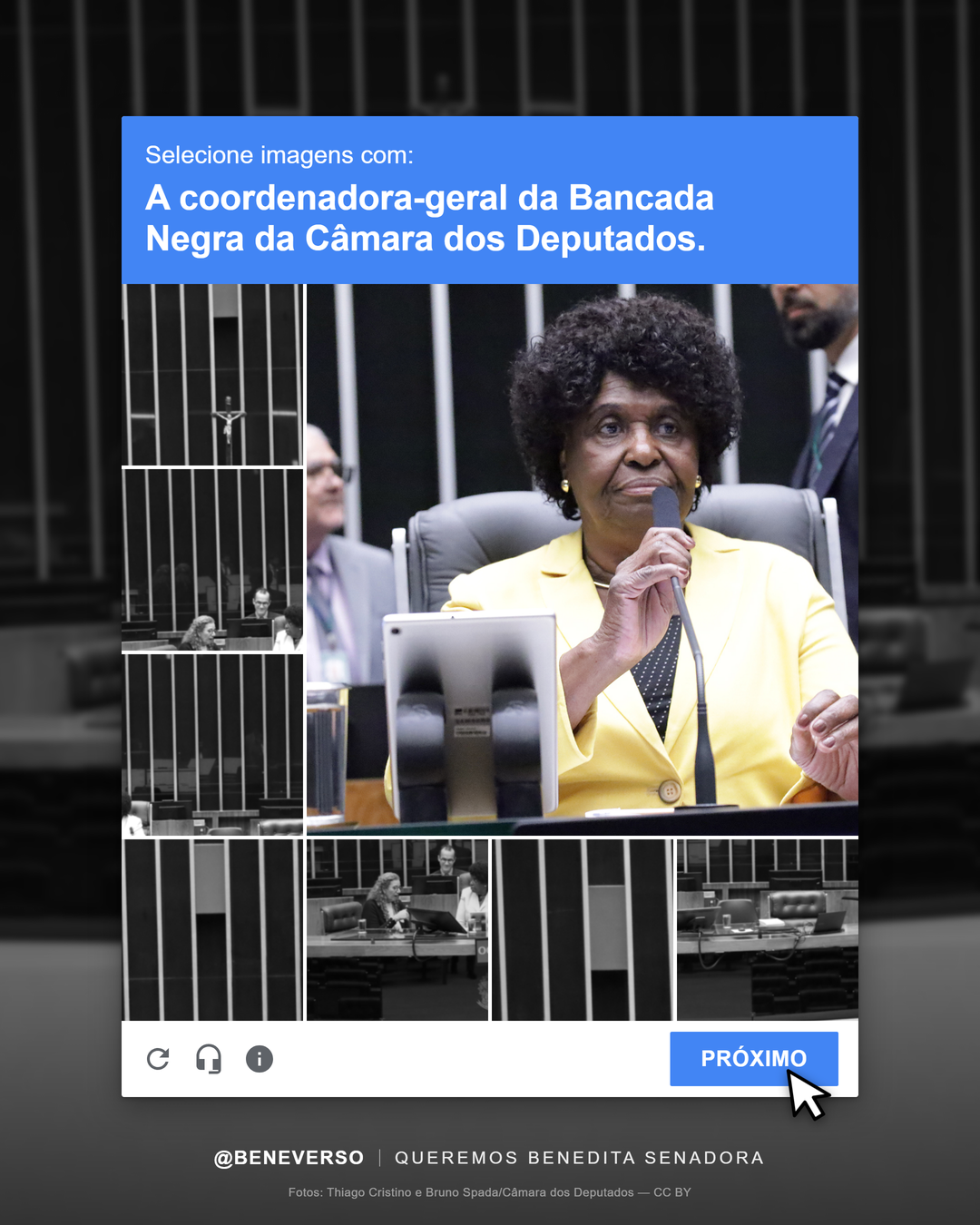 Card 10: A coordenadora da Bancada Negra
