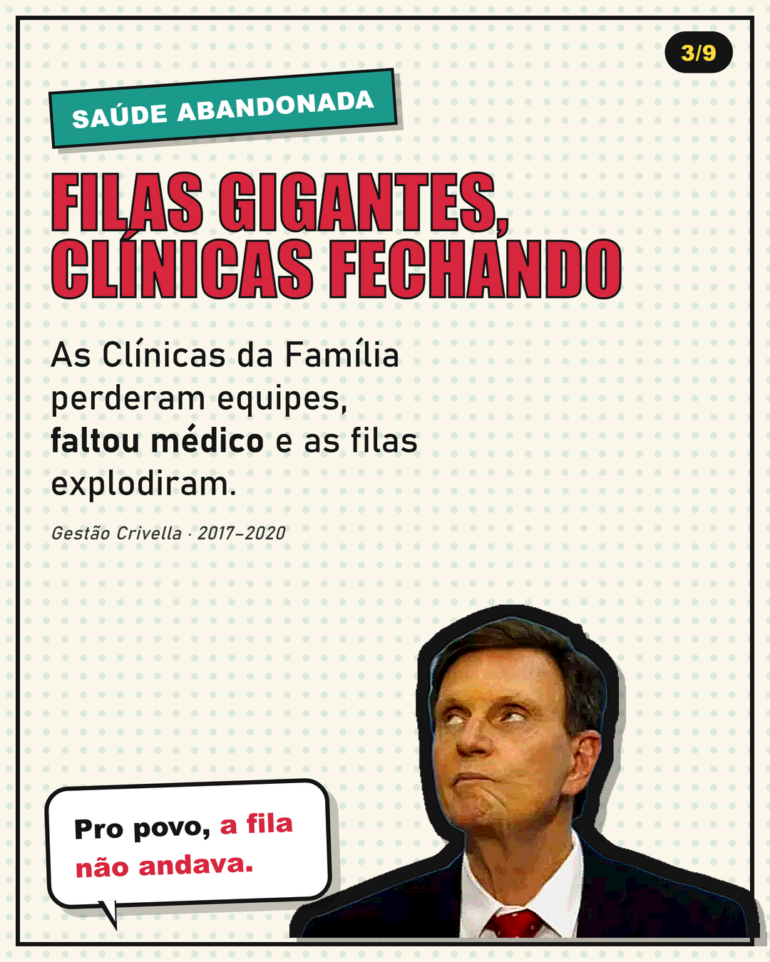 Card 3: Saúde abandonada