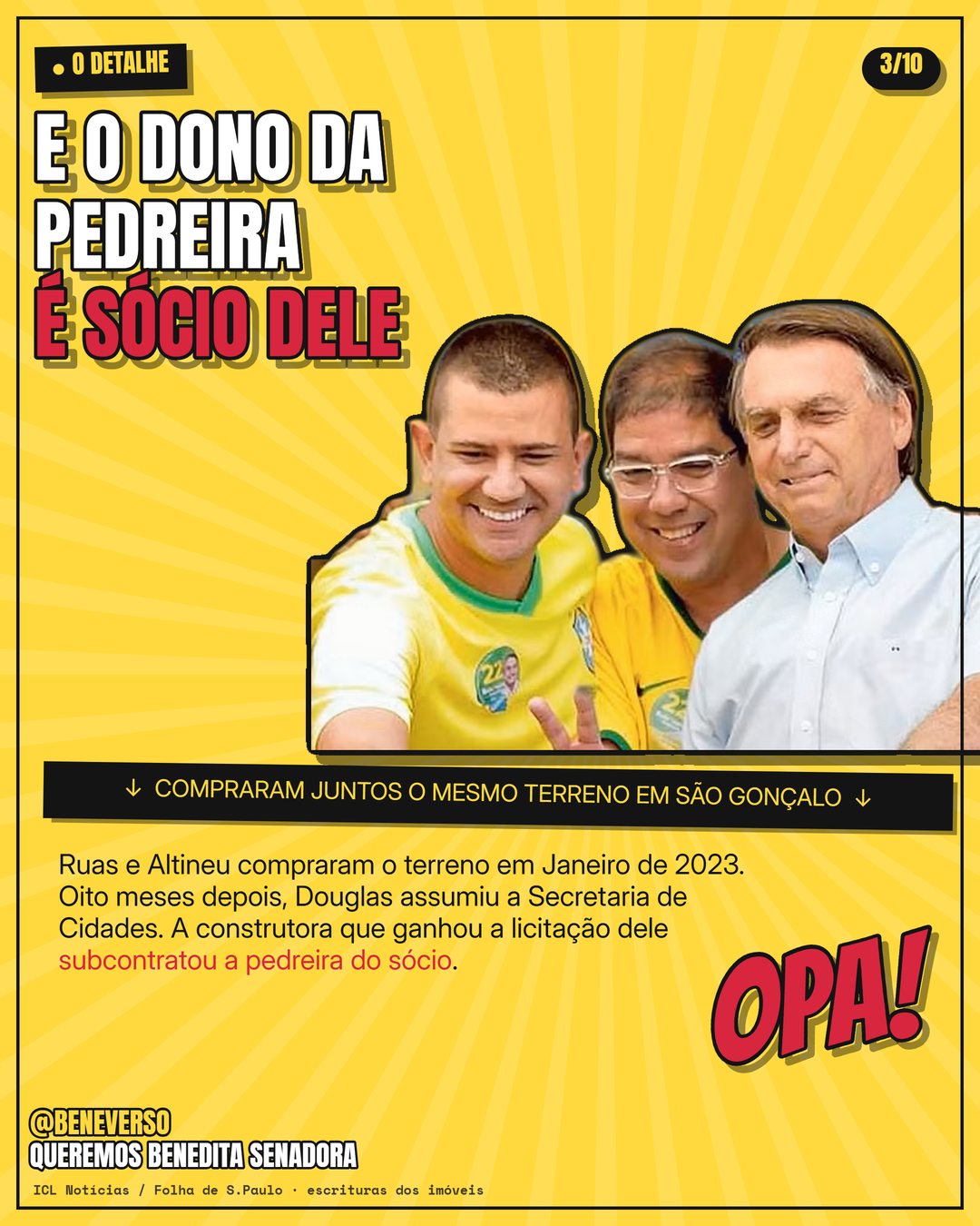 Card 3: E o dono dela é sócio dele