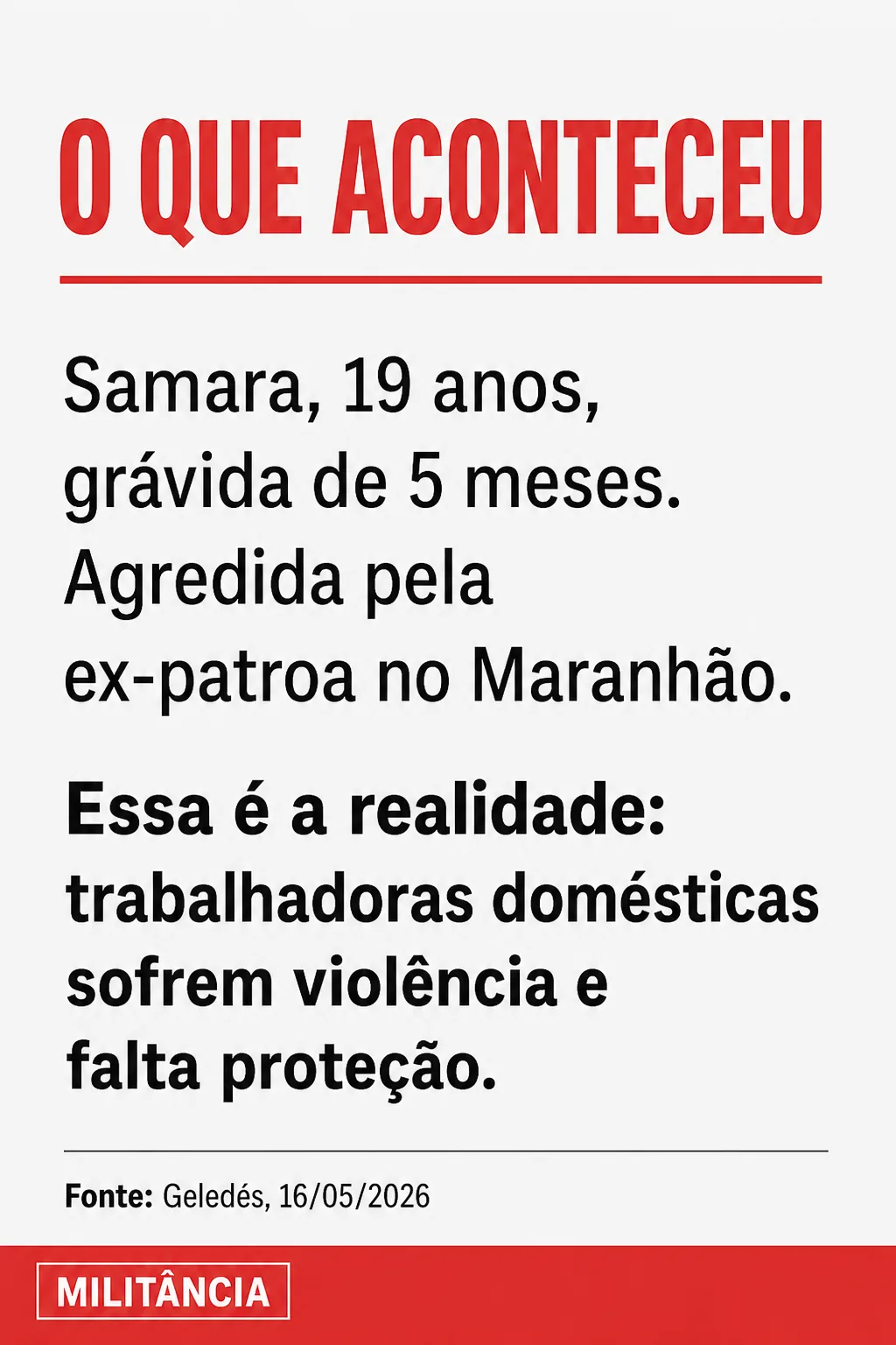 Card 2: O que aconteceu
